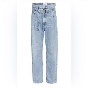 Agolde reworked 90's paperbag jeans size 30 with belt